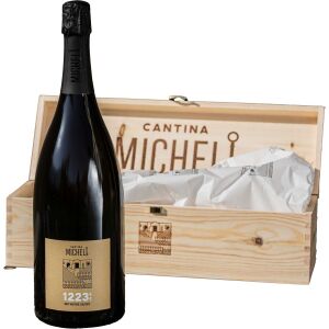 Cantina Micheli Trento DOC Brut 1223Kg mit Holzkiste