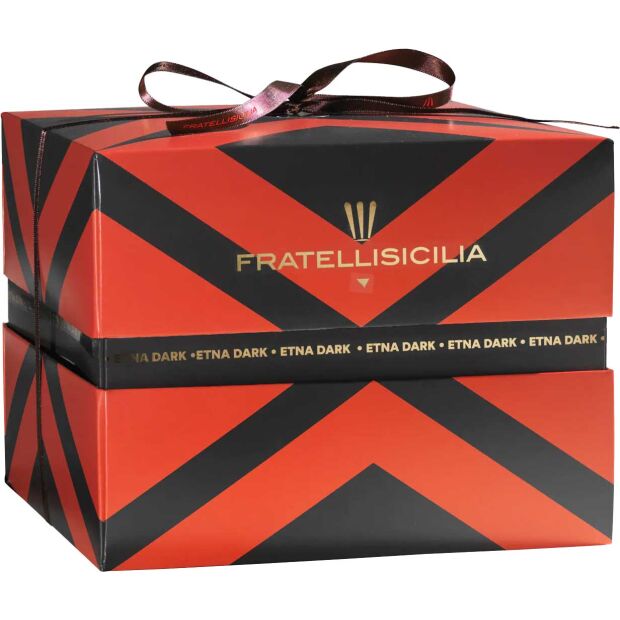 Fratellisicilia Panettone Extradark con Crema Arancia Rossa