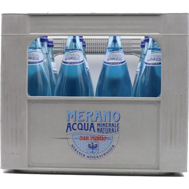 Meraner Acqua Minerale 12x1l Naturale Vuoto a Rendere