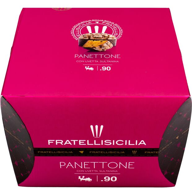 Fratellisicilia Panettone con Uvetta Glassato