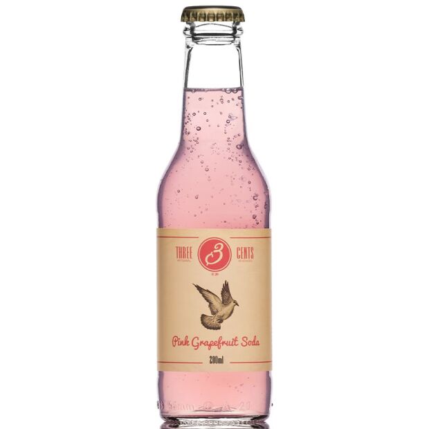 Three Cents Pink Grapefruit Soda