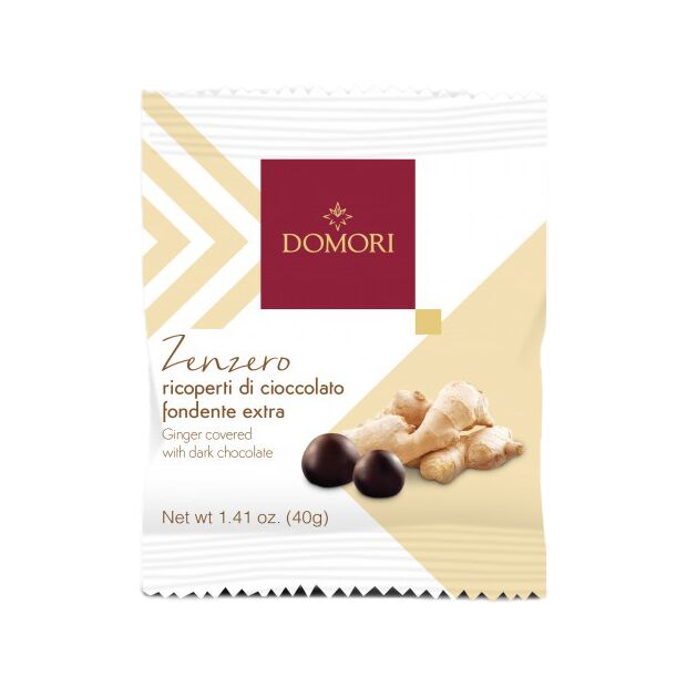 Domori Dragees di Zenzero ricoperti di cioccolato